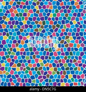 Vektor-abstrakte bunte Mosaik-Hintergrund Stock Vektor