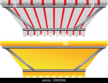 Baldachin über dem Fenster Stock Vektor