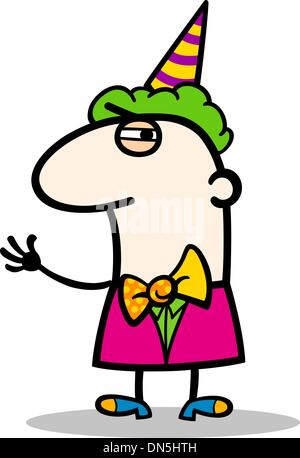 Clown Performer Cartoon illustration Stock Vektor