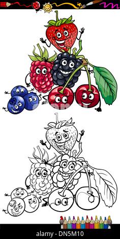 Cartoon-Beeren für Malbuch Stock Vektor