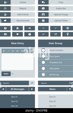 Website user interface form Stock Vektor