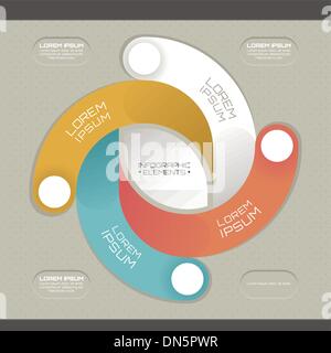 Modernen Infografik Vorlage Stock Vektor