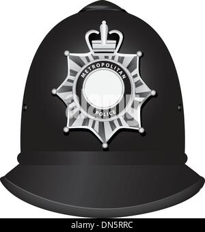 Britischer Polizist Helm Stock Vektor