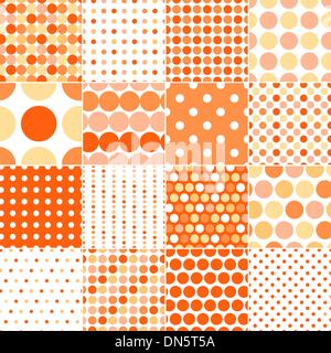 nahtlose Retro-Dot Muster Hintergrund Stock Vektor