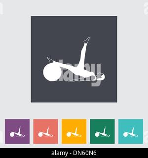 Yoga-Symbol. Stock Vektor