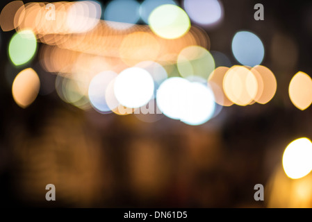 natürlichen Weihnachtsbeleuchtung, gut für den Hintergrund unscharf gestellt Stockfoto