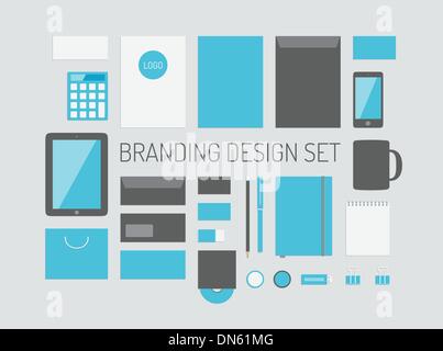 Branding Identität-Vektor-Auflistung Stock Vektor