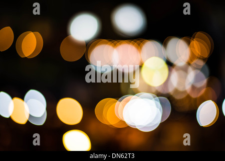 natürlichen Weihnachtsbeleuchtung, gut für den Hintergrund unscharf gestellt Stockfoto