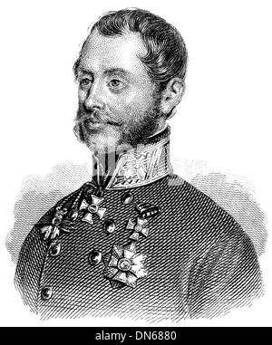 Porträt von Erzherzog Albrecht Friedrich Rudolf Dominik von Österreich, Herzog von Teschen, 1817-1895, einem österreichischen Habsburger allgemeine, Stockfoto