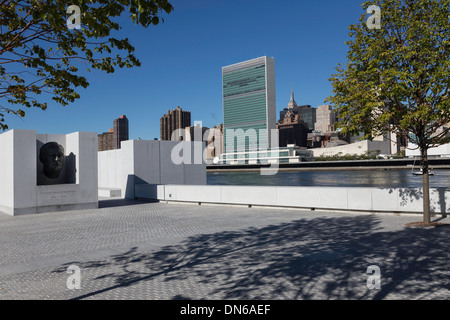 Vier Freiheiten Park auf Roosevelt Island, New York, USA Stockfoto