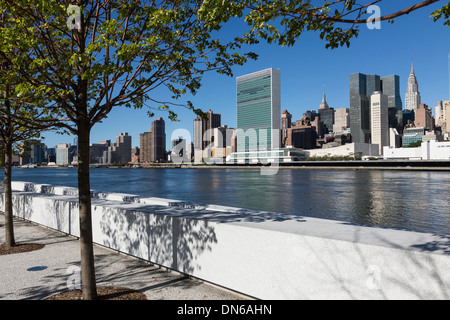 Vier Freiheiten Park auf Roosevelt Island, New York, USA Stockfoto