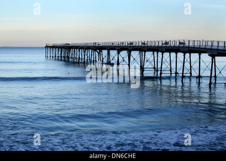 Saltburn Pier auf einen Winter am Nachmittag Saltburn vom Meer Redcar und Cleveland England Stockfoto