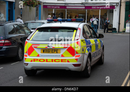 Avon und Somerset Polizei Auto Wells UK Stockfoto