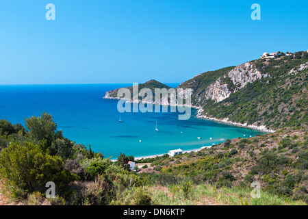 Saint George Küste auf der Insel Korfu in Griechenland Stockfoto