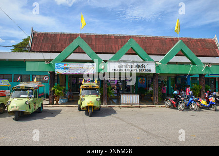 Der Bahnhof in Trang, Thailand Stockfoto