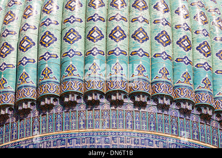 Eine Kuppel von Bibi-Khanym Moschee, auch bekannt als Bibi Khanum Moschee, Samarkand, Usbekistan Stockfoto