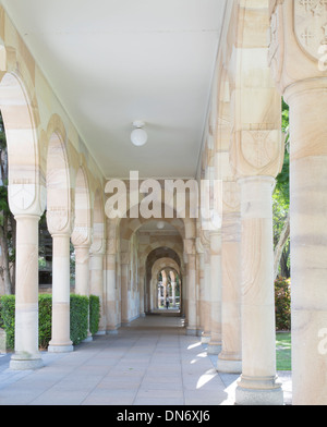 Kreuzgang des großen Hofs, University of Queensland Stockfoto