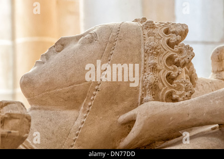 Kloster Santa Maria, Grab der Dona Ines de Castro, Alcobaca, Portugal Stockfoto