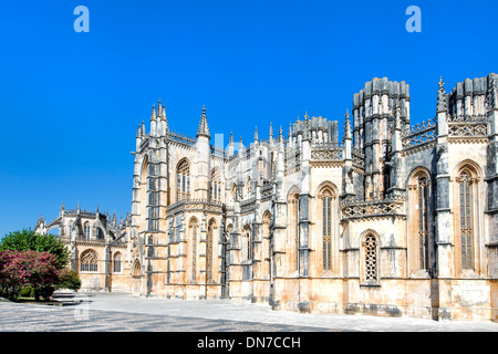 Dominikanisches Kloster Santa Maria de Vitoria, Batalha, Estremadura und Ribatejo Provinz, Portugal Stockfoto