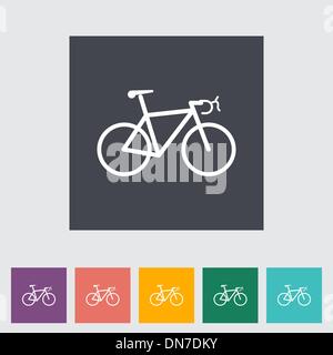 Fahrrad-flach-Symbol. Stock Vektor