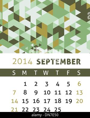 Kalender 2014 Stock Vektor