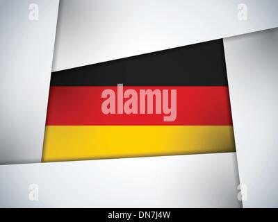 Deutschland Land Flagge geometrischen Hintergrund Stock Vektor