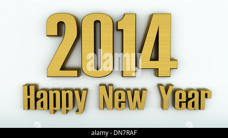 Prosit Neujahr 2014 Stockfoto