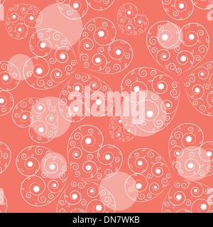 Nahtlose Herzen Hintergrund Stock Vektor