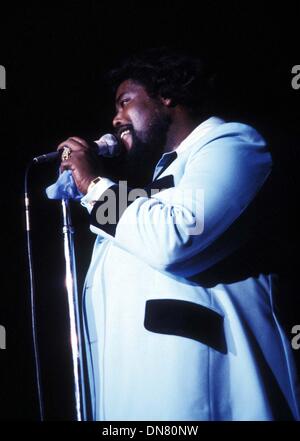 31. Oktober 2002 - BARRY WHITE 1979. ASHIKI TAYLOR / R1478. Â © 1979 (Kredit-Bild: © Globe Photos/ZUMAPRESS.com) Stockfoto