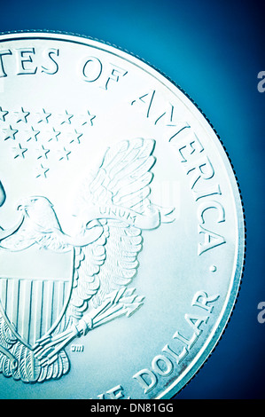 Amerikanische 1 Dollar Silber Münze Stockfoto