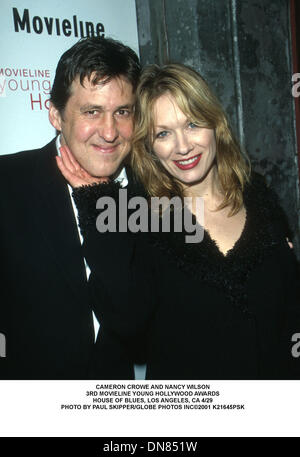 29. April 2001 - Auszeichnungen CAMERON CROWE und NANCY WILSON.3RD MOVIELINE jungen HOLLYWOOD. HOUSE OF BLUES, LOS ANGELES, CA 4/29. PAUL SKIPPER / 2001 K21645PSK (Kredit-Bild: © Globe Photos/ZUMAPRESS.com) Stockfoto