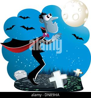 Dracula-Cartoon Stock Vektor