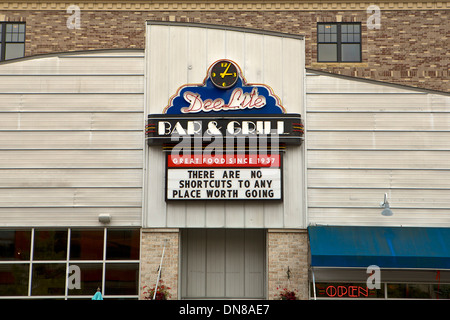 Dee Lite Bar & Grill in Grand Haven, Michigan Stockfoto