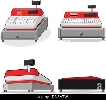 Kasse Maschine Stock Vektor
