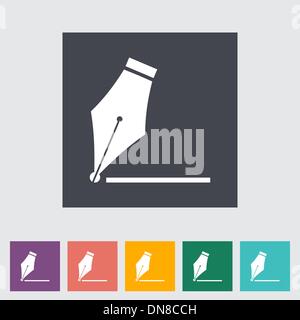 NIB-flach-Symbol Stock Vektor