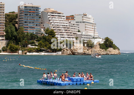 touristischen Strand von Magaluf auf Mallorca auf den Balearen, Spanien Stockfoto