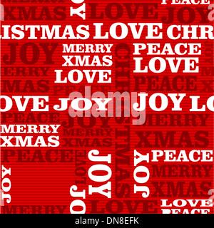 Frohe Weihnachten Text Musterdesign Abbildung. Stock Vektor