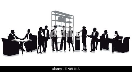 entspannte Geschäftsleute Stock Vektor