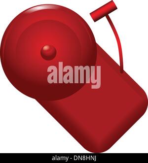 Roter Alarmglocke Stock Vektor
