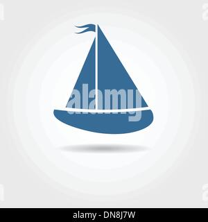 Boot-Symbol. Vektor-illustration Stock Vektor