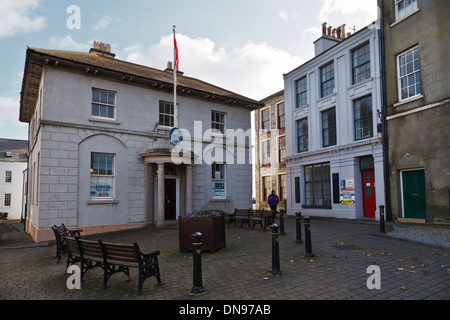 Das alte Haus von Schlüsseln, Parliament Square, Castletown, Isle Of Man Stockfoto