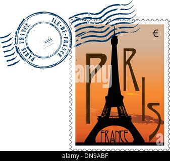 Sonderstempel aus Frankreich Stock Vektor