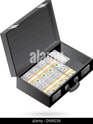 Isometrische Symbol Fall of Money Stock Vektor