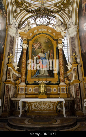Kapelle von St. Louis König von Frankreich in der Kirche von St. Louis der Franzosen (Chiesa di S. Luigi dei Francesi) - Rom, Italien Stockfoto