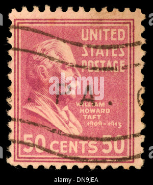 Vereinigte Staaten - ca. 1938: Eine Briefmarke gedruckt in USA. Zeigt Taft. Vereinigte Staaten - ca. 1938 Stockfoto