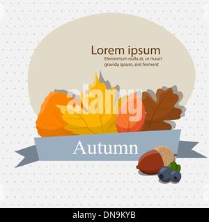 Blätter im Herbst Stock Vektor