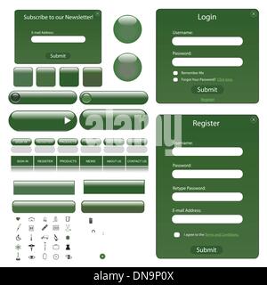 Web Template Stock Vektor