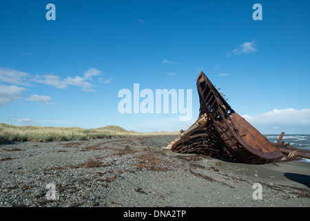 Schiffswrack, geraden von Magellan, San Gregorio in Chile Stockfoto