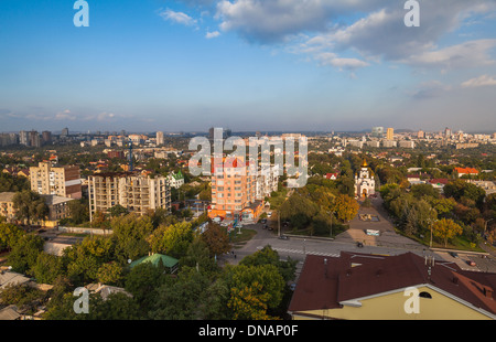 Tageslicht-Blick von den Höhen des Donetsk, Ukraine Stockfoto