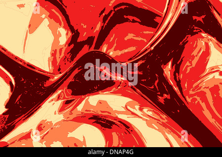 Abstrakt rot und orange geometrischen Hintergrund illustration Stockfoto